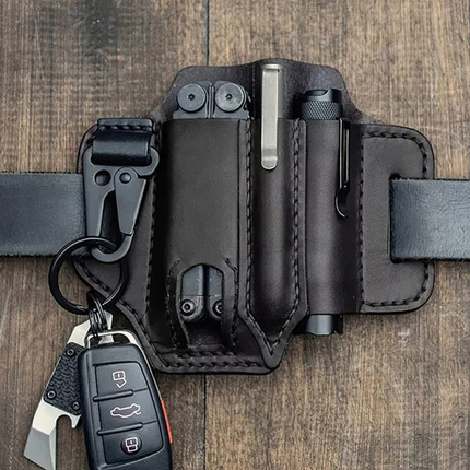 Leather Belt Bag, Tactical Waist Bag for Hunting – image 6