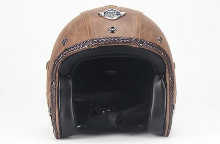 Motorcycle Helmet Open Face with Mask Attached – image 4