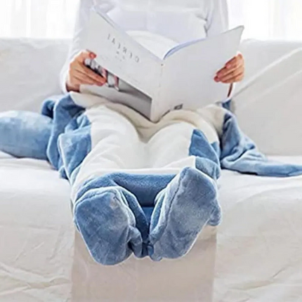 Fleece Blanket Hooded Shark Design, Sizes M to 2XL – image 4