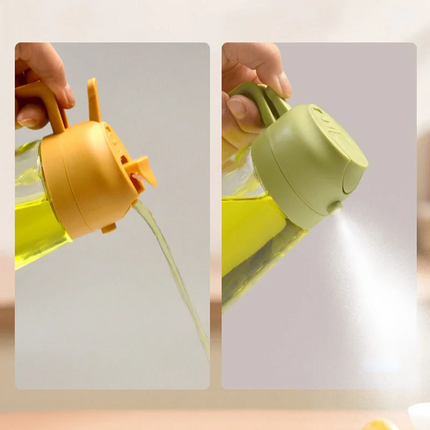 Olive Oil Dispenser, 2 in 1 Glass Spray Bottle for Cooking