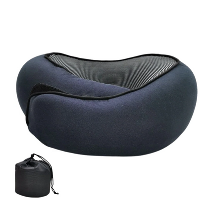 Neck Pillow for Airplane, Earplugs and Carry Bag – image 6