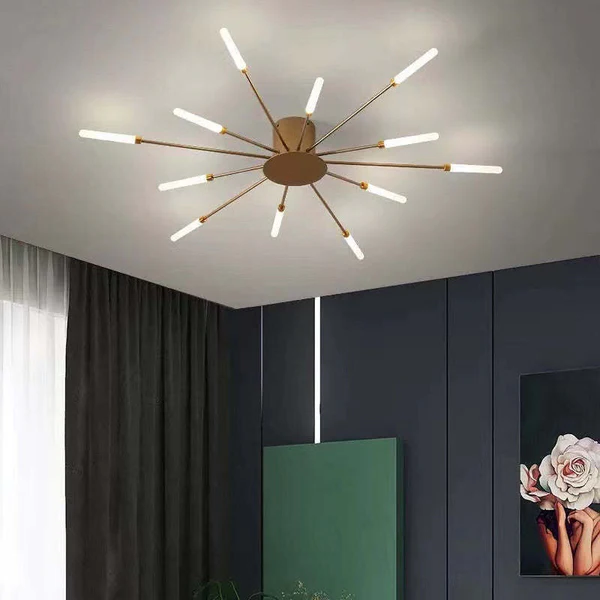Flush Mount Ceiling Light, LED Ceiling Light Fixture with Crystal Beads
