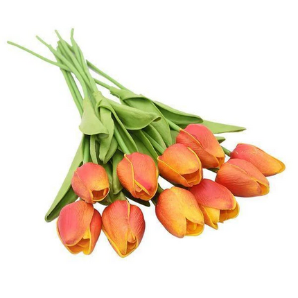 Artificial Tulip Flowers 10 Pack, Fake Flowers for Vase, Artificial Flowers Faux Tulips for Tulip – image 10
