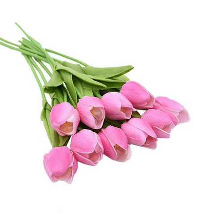 Artificial Tulip Flowers 10 Pack, Fake Flowers for Vase, Artificial Flowers Faux Tulips for Tulip – image 7