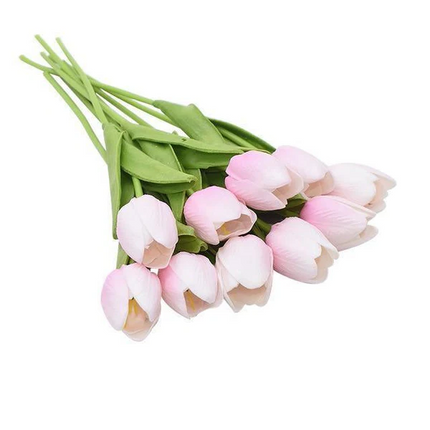 Artificial Tulip Flowers 10 Pack, Artificial Flowers Faux Tulips for Tulip Bouquet Decor – image 6
