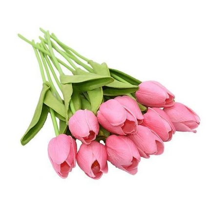 Artificial Tulip Flowers 10 Pack, Fake Flowers for Vase – image 5