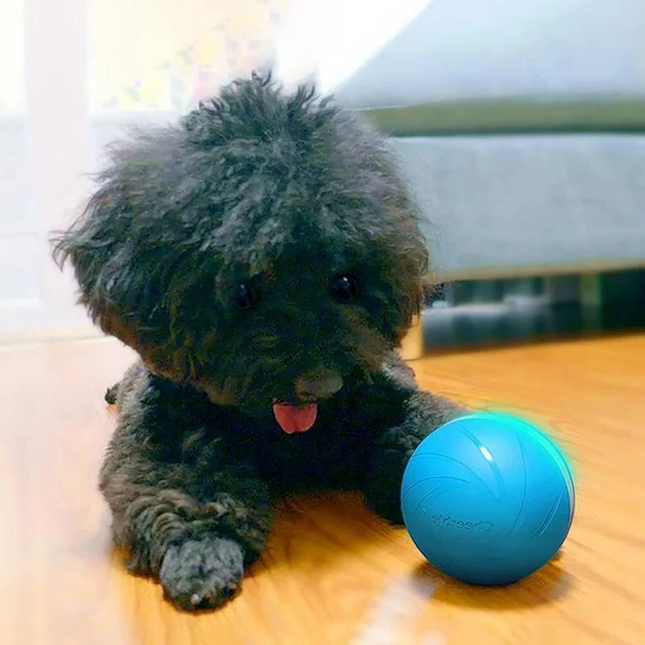 Robotic Dog Toy, Cat Toy Ball with Snack Dispenser, Automated Cat Toy for Indoor Cats and Dogs