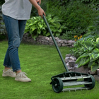 Manual Lawn Aerator, Heavy Duty Lawn Spike Aerator with Steel Tines, Soil Aerator Tool for Yard and Garden