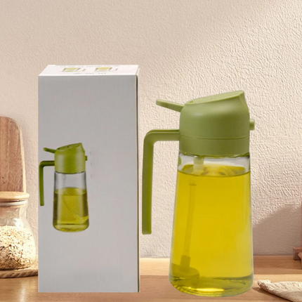 Olive Oil Dispenser, 2 in 1 Glass Spray Bottle for Cooking – image 4