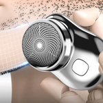 Tuzwa Electric Shaver for Men – 6 Stainless Steel Blades, 7200 RPM Motor, Wet & Dry Use, USB Rechargeable & Aluminum Body