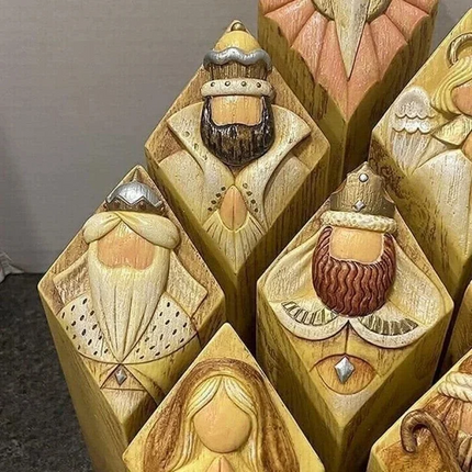 Nativity Set 9 Piece, Christmas Table Decor and Christmas Mantel Decor – image 4