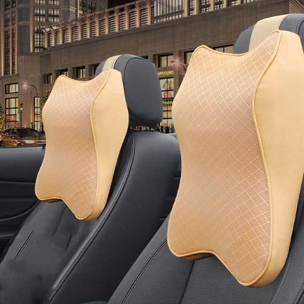 Car Neck Pillow for Headrest, Memory Foam Neck Support Pillow for Driving