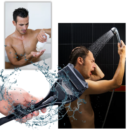 Back Shaver Tooth Shaped for Smooth Skin, Back Hair Shaver for Wet and Dry Shaving, Waterproof Body Shaver – image 4