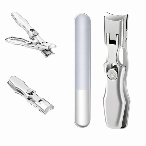 Nail Clippers for Thick Nails, Wide Jaw Heavy Duty Toenail Clippers with Catcher