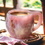 Tuzwa Crystal Coffee Mug – 10.14 oz Mineral-Inspired Novelty Cup with Unique Texture & Comfortable Handle