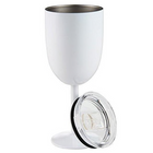 Insulated Wine Cups, Stainless Steel Wine Glasses with Lid, Insulated Tumbler for Wine with Non Skid Base