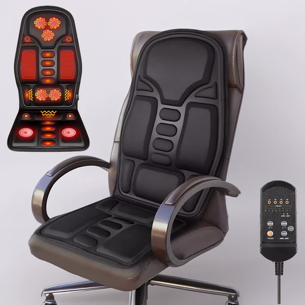 Chair Massage Cushion with Heat, Car Seat Massager for Thighs and Back