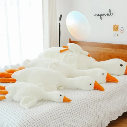 Goose Plush Toy Big White, Throw Pillow Soft PP Cotton – image 6