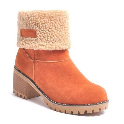 Boots for Women, Block Heel Leather Ankle Boots – image 11