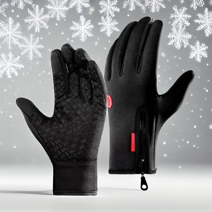 Waterproof Thermal Gloves for Men and Women, Touchscreen Winter Gloves with Anti Slip Palm for Cycling and Hiking
