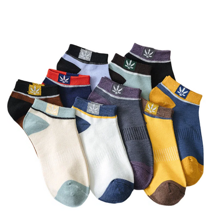 Mens Ankle Socks 20 Pairs, Low Cut Athletic Socks in Random Colors