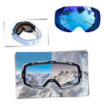 Ski Goggles with Magnetic Interchangeable Lens, Polarized Snow Goggles for Helmet Fit – image 17