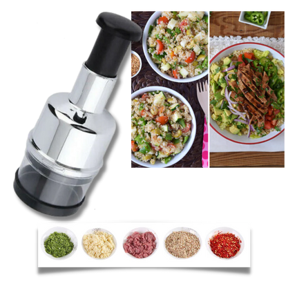 Vegetable Chopper Handheld, Garlic Chopper for Onion and Herbs – image 4