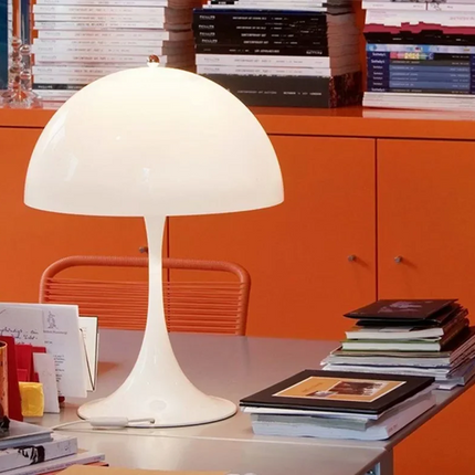 Small Modern Table Lamp with LED Bulb, Base Detail – image 6