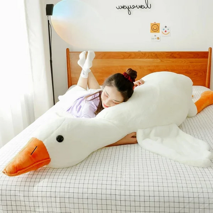 Goose Plush Toy Big White, Oversized Stuffed Toy Sleeping Body Pillow