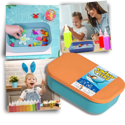 Magic Water Elf Kit for Kids, Water Gel Beads Craft Set with 6 Bottles