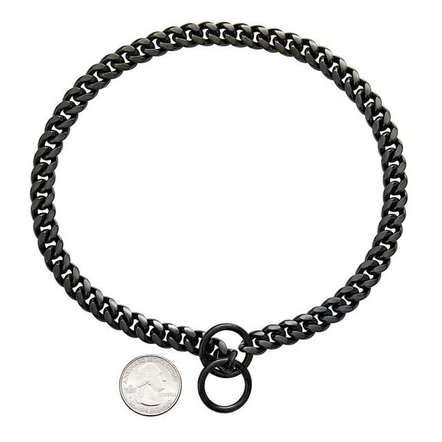Chain Collar for Dogs with Solid Metal Links