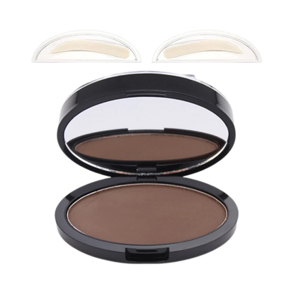 Eyebrow Stamp Kit with Powder and Sponge, Waterproof Eyebrow Stamp and Brow Stamp Kit in 3 Shades