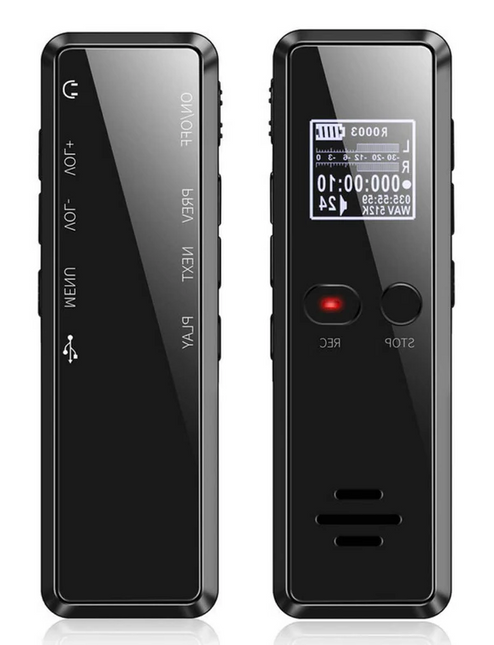 Digital Voice Recorder with 16GB, Audio Recorder with Built in Speaker