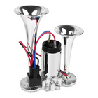 Train Horn for Trucks, Dual Trumpet 12V Electric Air Horn Kit
