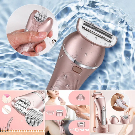 Waterproof Electric Shaver for Women, Electric Razor for Women with Epilator