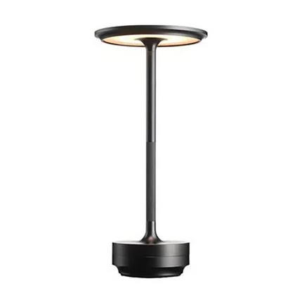 Rechargeable LED table lamp, cordless dimmable touch desk light for bedroom, dining and patio, water-resistant
