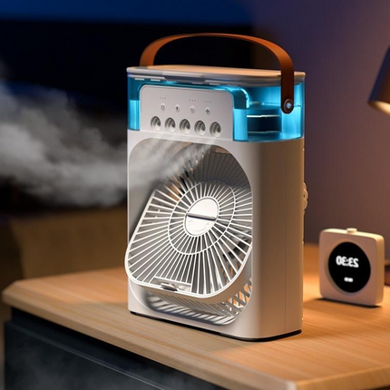 Portable Air Cooler Fan with Mist, USB Misting Fan and Portable Fan for Desk – image 5
