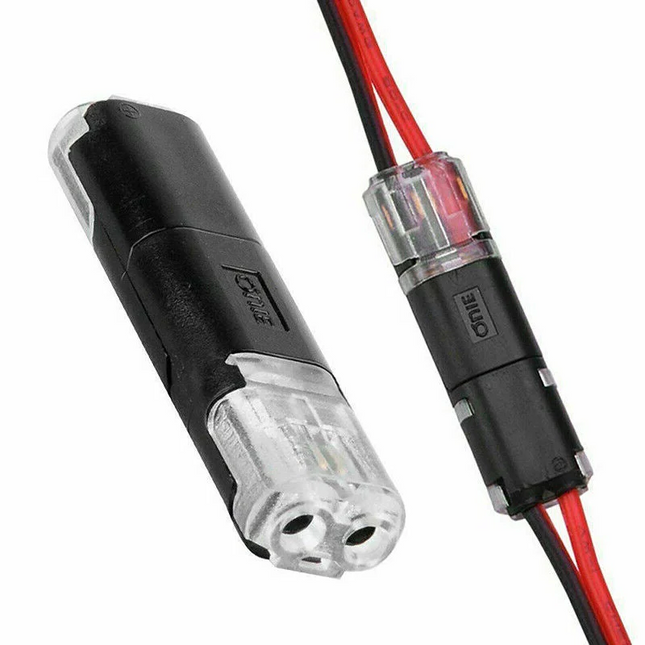 Push In Wire Connectors with Locking Buckle, Electrical Wire Connectors 100 Pack, Double Wire Connector with Test Points