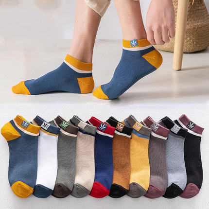 Mens Ankle Socks 20 Pairs, Thin Moisture Wicking Socks for Men, Low Cut Athletic Socks in Random Colors