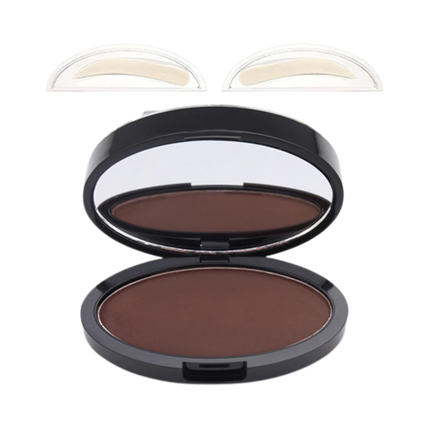 Eyebrow Stamp Kit with Powder and Sponge, Eyebrow Powder Kit