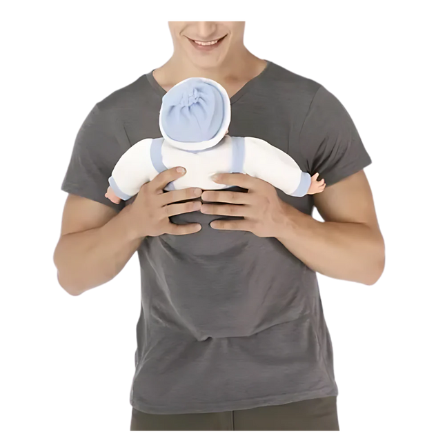Kangaroo T Shirt for Mom and Dad, Skin to Skin Shirt for Newborn Bonding, Unisex Kangaroo Shirt in Hypoallergenic Cotton