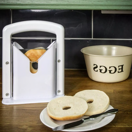 Guillotine Bagel Cutter with Serrated Stainless Steel Blade – image 4