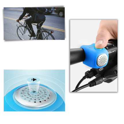 Bike Bell for Adults, Waterproof Electric Bicycle Bell with Silicone Cover – image 6