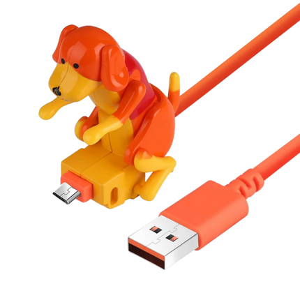 Humping Dog USB Cable, Funny Phone Charger Cable for Android and USB-C, iPhone Charging Cable with Fast Charge