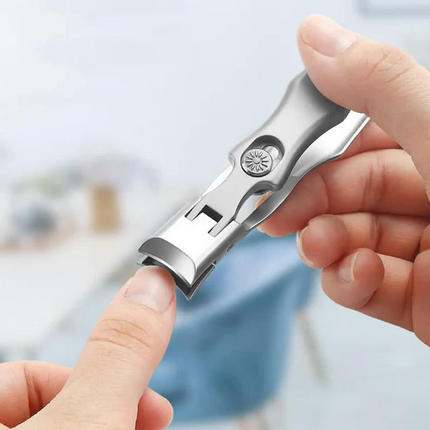 Nail Clippers for Thick Nails, Wide Jaw Heavy Duty Toenail Clippers with Catcher, Sharp Nail Cutter with Files and Case