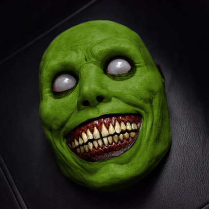 Scary Halloween Costume Mask, Creepy Smiling Face Scary Mask