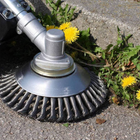 Weed Eater Attachment Carbon Steel Brush, Trimmer Replacement Head with 1 Inch Center Mount, Weed Eater Head Brush Only