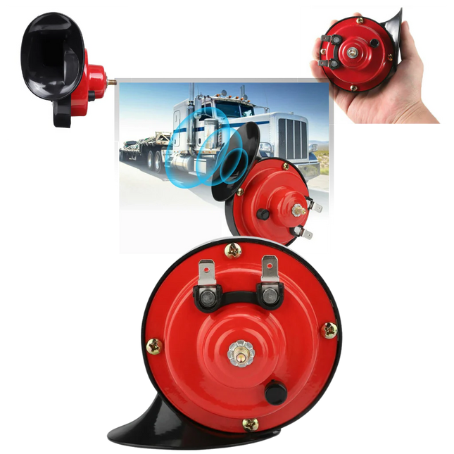 Train Horn for Trucks and Cars, 12V Electric Car Horn Kit with Mounting Bracket