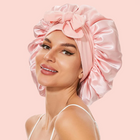 Silk Bonnet for Hair, Adjustable Hair Bonnet for Sleeping with Double Layer Silk