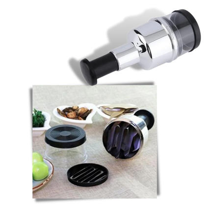 Vegetable Chopper Handheld, Portable Food Chopper with Layered Cup Design – image 7